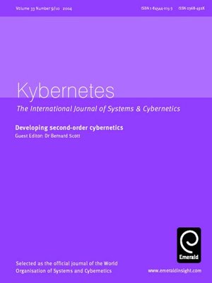 cover image of Kybernetes, Volume 33, Issue 9, 10